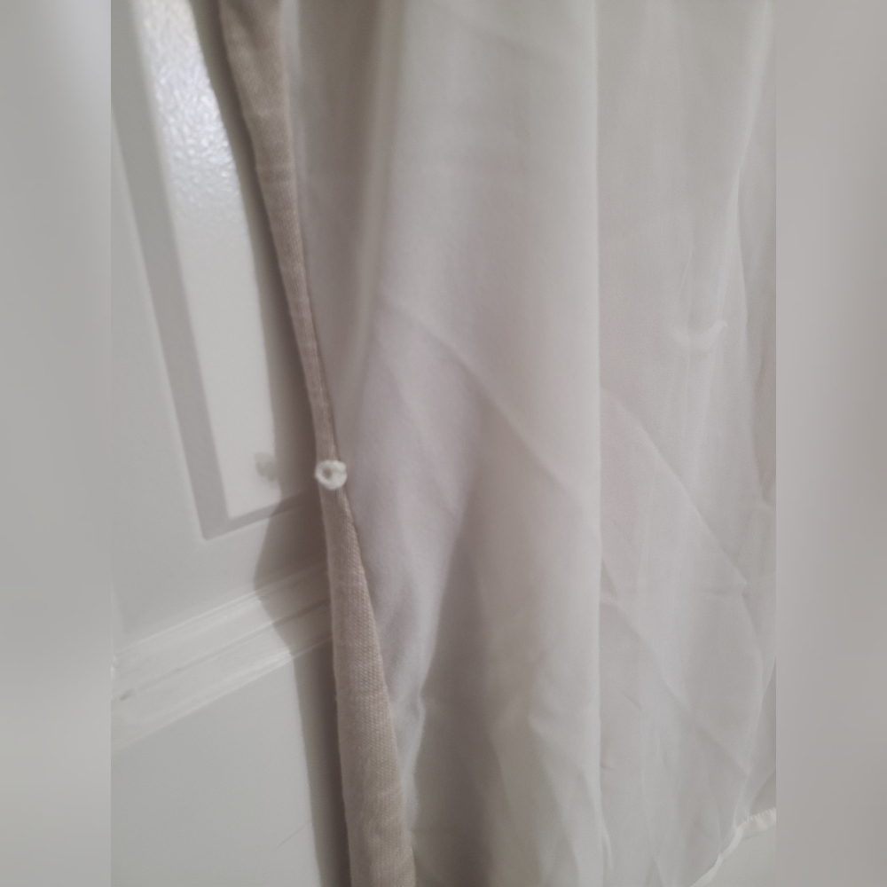 NWT Cream Color Lightweight Maternity Shirt - Picture 6 of 6